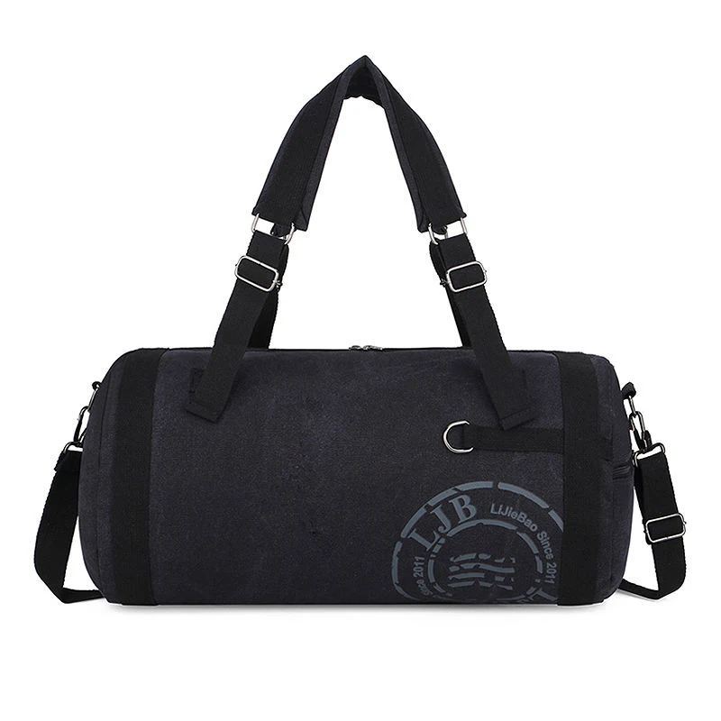 Bolsa de viaje de lona de gran capacidad para estudiantes, portátil, para hombro, equipaje, viajes cortos y deportes. — foto 5