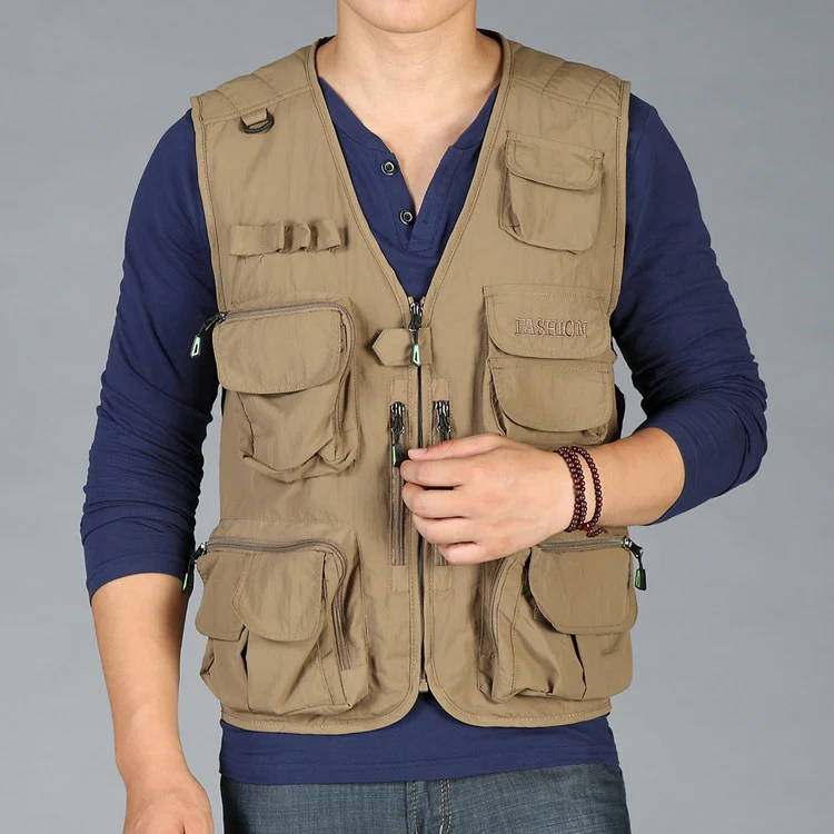 Thin Men's Multi-function Vest with Multiple Pockets. Keep essentials organized with style and ease. Perfect for travel, — photo 5