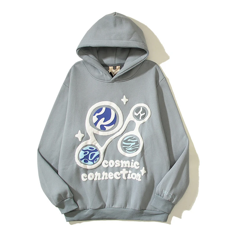 Winter New Big Talker American Hip Hop Street Hoodie with Graffiti Print, comfortable foam, perfect for a unique urban s — photo 9