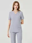 Grey short sleeve suit