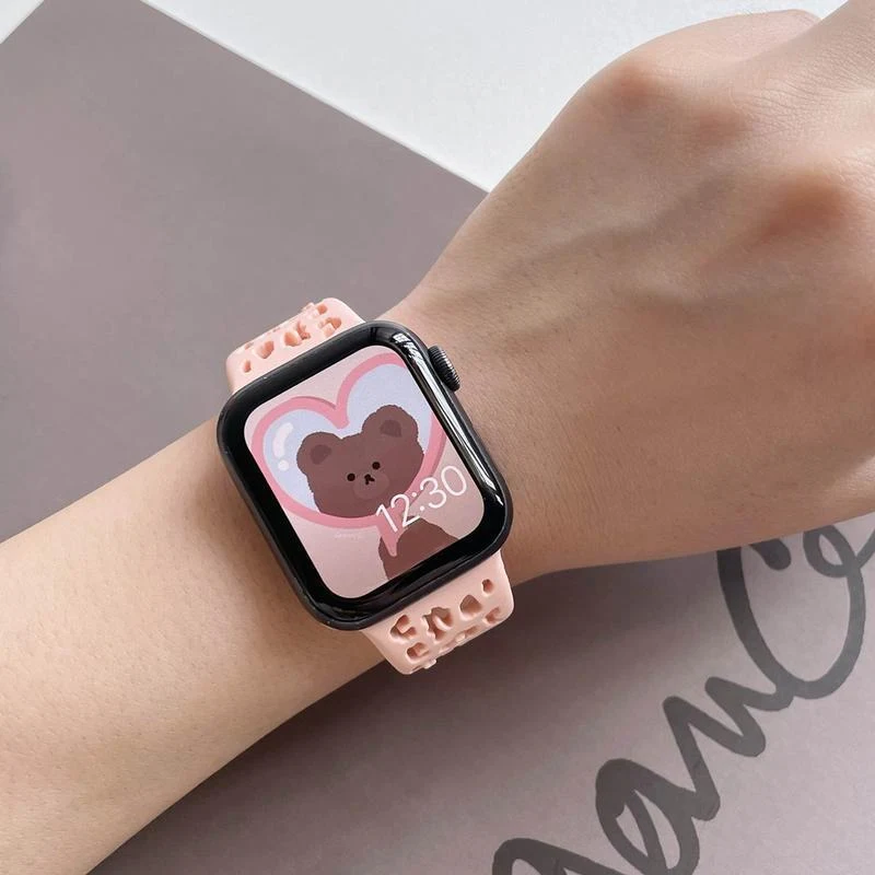 Title 3, Hollow Silicone Womens Smart Watch Wristband C...