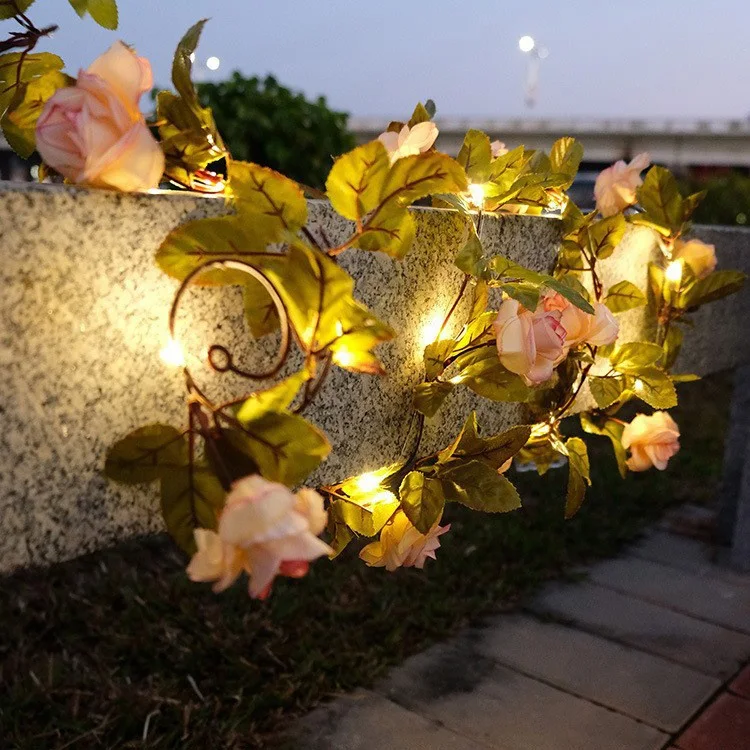 Title 4, Rattan Lighting Chain Outdoor Courtyard Ornamen...