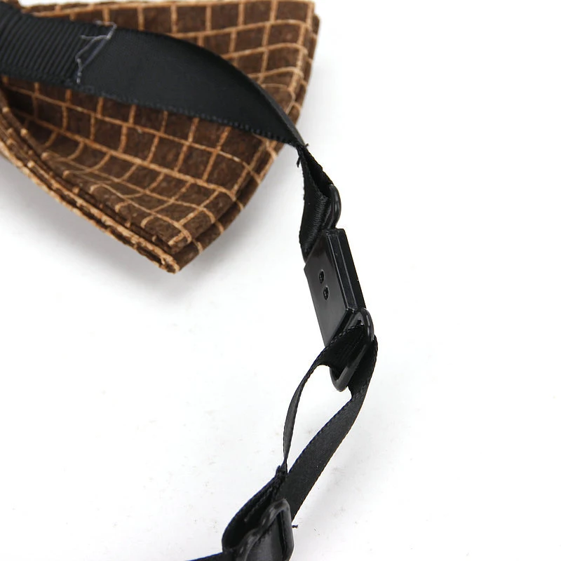 Title 2, Mens Striped Soft Wood Grain Bow Tie, a stylis...