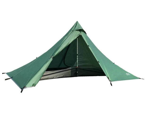 Barraca piramidal portátil para camping individual, equipamento outdoor, fácil de montar e transportar, perfeita para suas aventuras ao ar livre. — foto 1