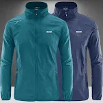 Jaqueta UV Ultra Fina Respirável Gola Alta Masculina Roupa Pesca Proteção Solar Leve e Confortável — foto 14