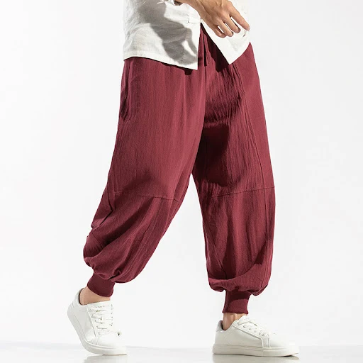 Title 4, Cotton and linen casual bloomers, comfortable a...