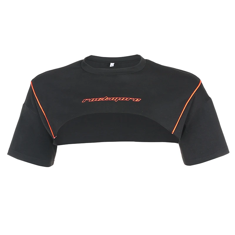 Title 3, Blusa T-shirt con maniche corte e scritte color...