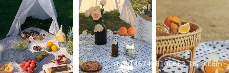 Title 11, New Chessboard Plaid Knitted Thickened Camping ...