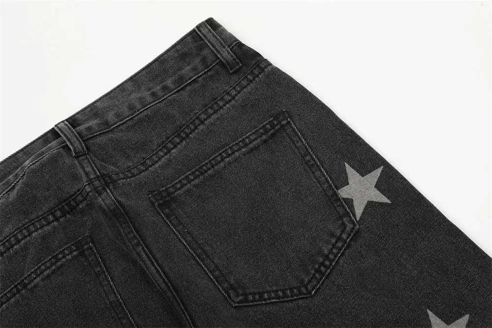 XINGX Printed Straight Jeans For Men. Comfortable fit and modern style. Perfect for casual and everyday wear. Upgrade yo — photo 12