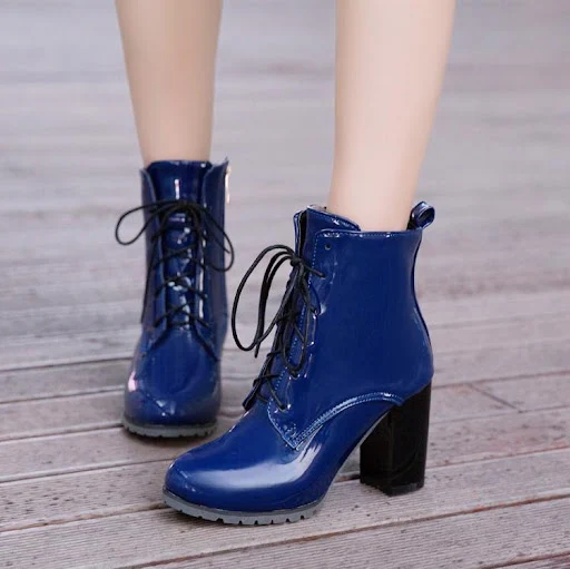 Title 9, Oversized Lace Up Boots With Thick Heels Martin...