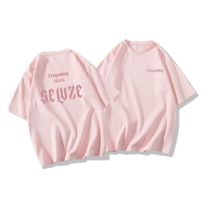 Camiseta feminina de verão solta com mangas curtas — foto 17