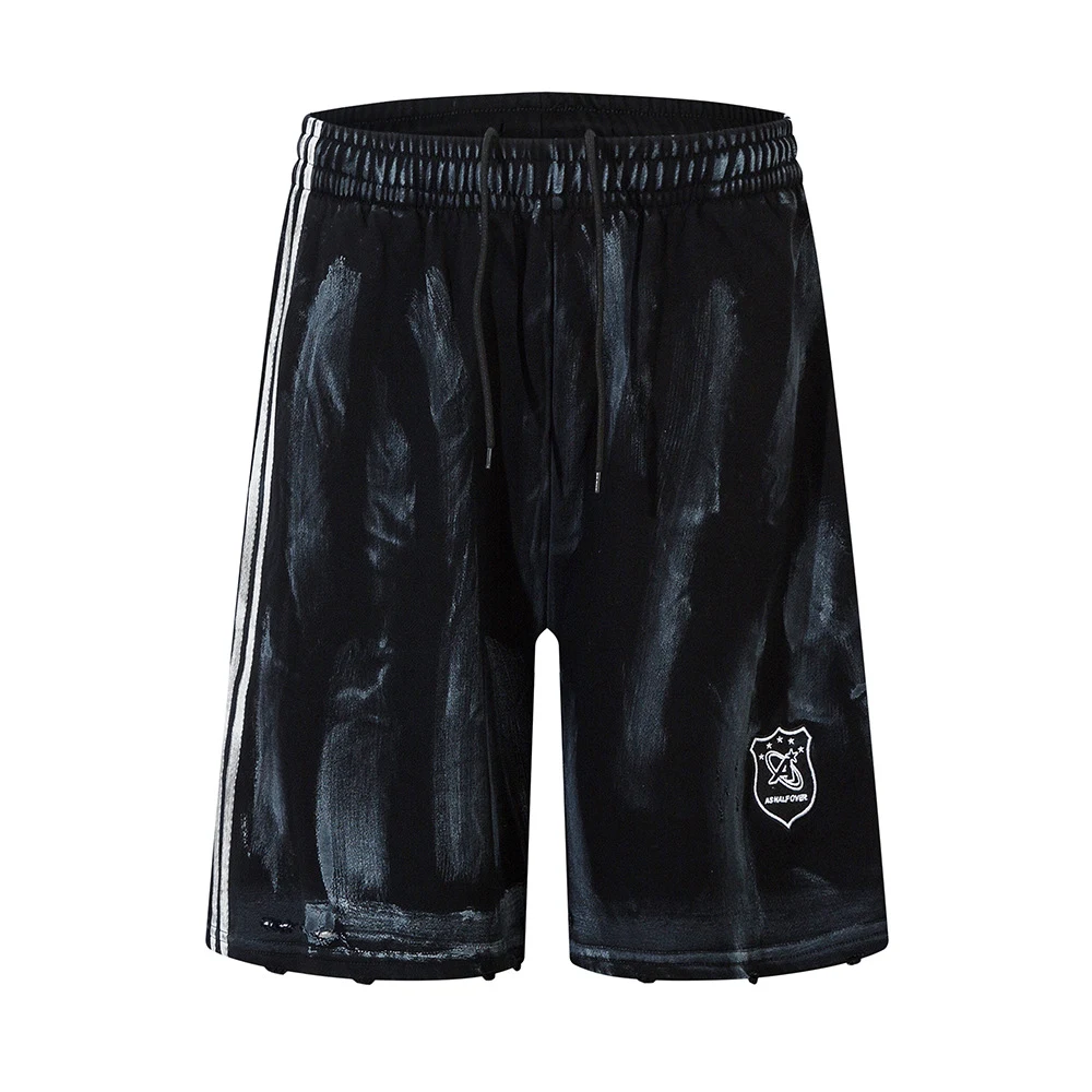 Men's Punk Ripped Distressed Straight Shorts – Achieve a Bold Streetwear Look, Comfortable Fit, Perfect for Summer, Expr — photo 7