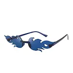 Flame Sunglasses Frameless Personality Colorful for bold style and UV protection. Express yourself with these modern, fr — photo 4