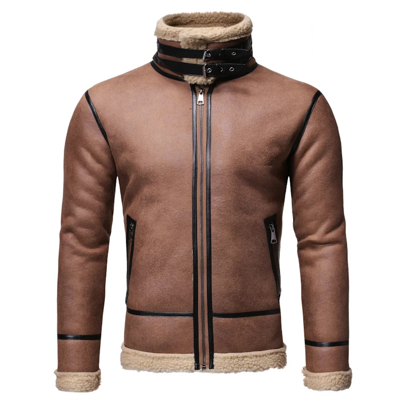 Title 10, Jaqueta de couro masculina estilo biker, casaco...