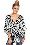 White leopard print