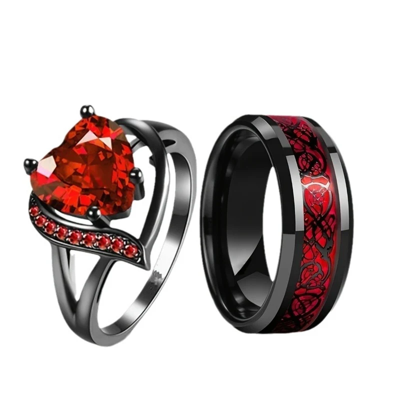 Anel de aço inoxidável com padrão de dragão, design elegante e resistente. Perfeito para homens e mulheres que buscam um acessório marcante. — foto 3