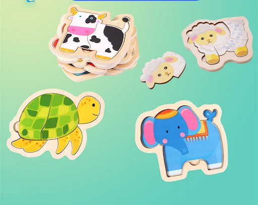 Title 10, Customized Childrens Matching Puzzle Animal Ca...