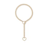 Colar de corrente metal punk retrô para casal. Joia gótica, presente moderno para ele e ela. Design vintage, perfeito para looks estilosos. — foto 12
