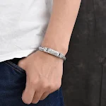 Bracciale con motivo Drago Stile Nazionale in Argento Sterling S925, Tessuto a Mano con Segno Zodiacale, un Gioiello Unico. — foto 10