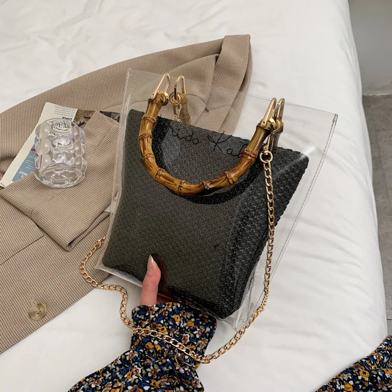 Title 1, Transparent Large-Capacity Bamboo Bag, Spring N...