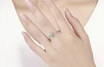 Conjunto de Joias Anel e Brinco de Sonho de Borboleta de Prata S925. Beleza e Encanto em Cada Detalhe. Um Toque de Sonho e Sofisticação. — foto 5