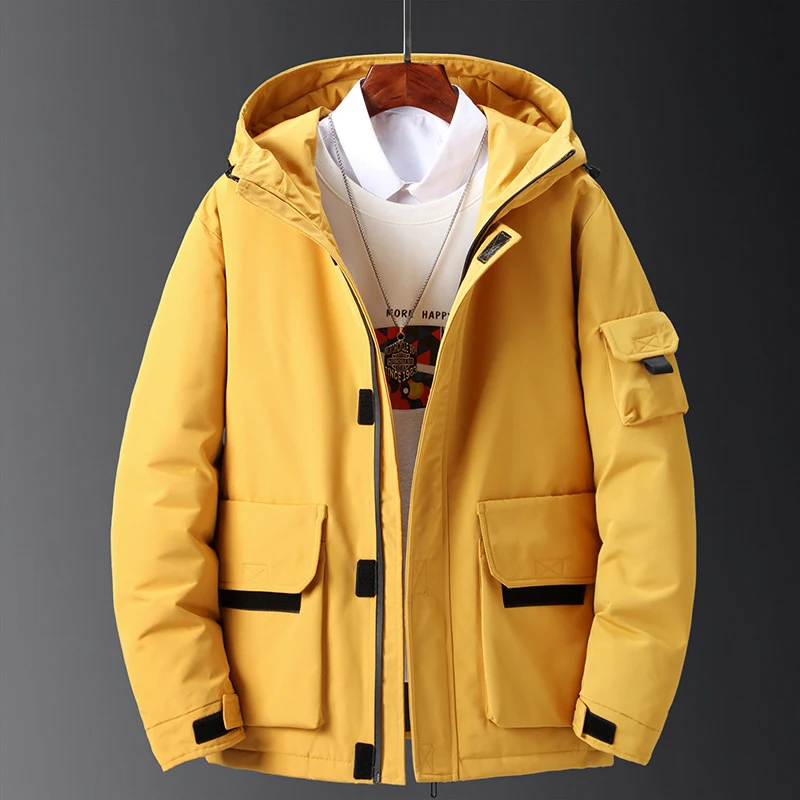 Jaqueta Grossa de Inverno Nova, Masculina, Marca Trendy, Bonita e Estilosa, Ferramentas, Ideal para o Frio e Conforto — foto 3