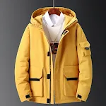 Jaqueta Grossa de Inverno Nova, Masculina, Marca Trendy, Bonita e Estilosa, Ferramentas, Ideal para o Frio e Conforto — foto 3