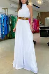 Macacão Casual Feminino Sem Mangas Cor Sólida Conforto e Estilo para o Dia a Dia Peça Única Versátil para Diversas Ocasiões — foto 16