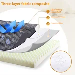 Removable and Washable U-shaped Pet Sofa Embossed Velvet Kennel Sponge provides comfort and easy cleaning for your belov — photo 2