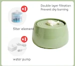 Ceramic Automatic Circulation Filtration Cat Water Dispenser, provides fresh, clean water and encourages hydration. Idea — photo 8