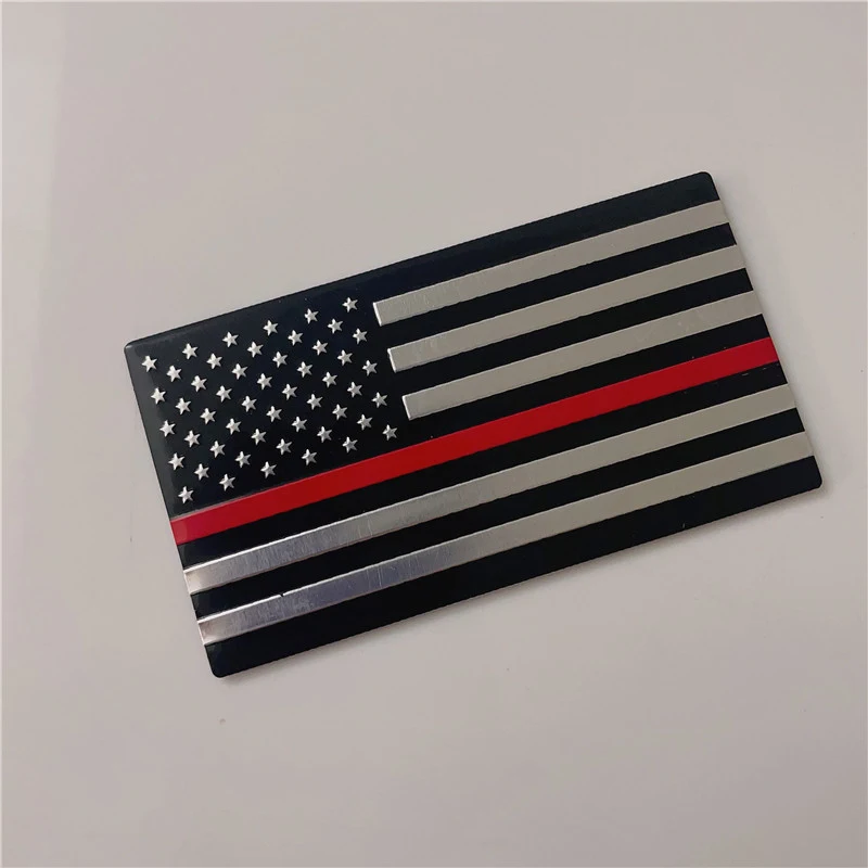 Title 16, Small Black US National Flag Car Sticker. Show ...