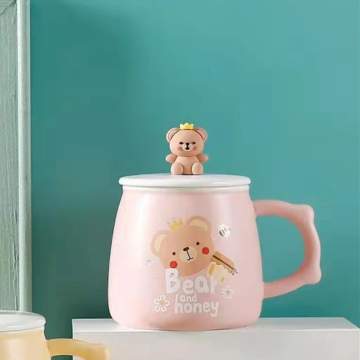 Title 4, Cartoon Ceramic Mug Set for a Practical Gift. P...