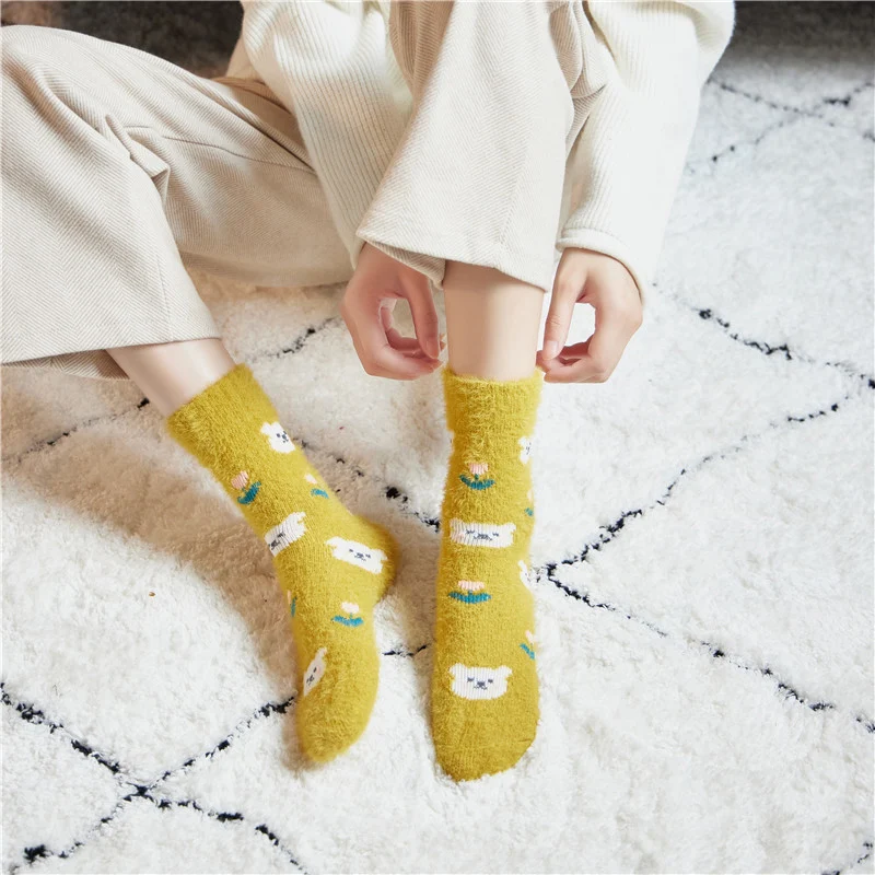 Title 5, Mink Plush Thick Socks In Winter