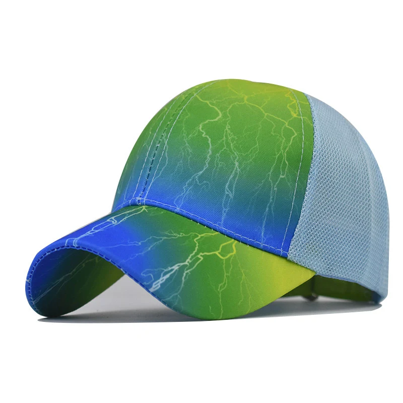 Boné de beisebol estilo chinês tie dye, ideal para um visual moderno e proteção solar com conforto e design exclusivo. — foto 1