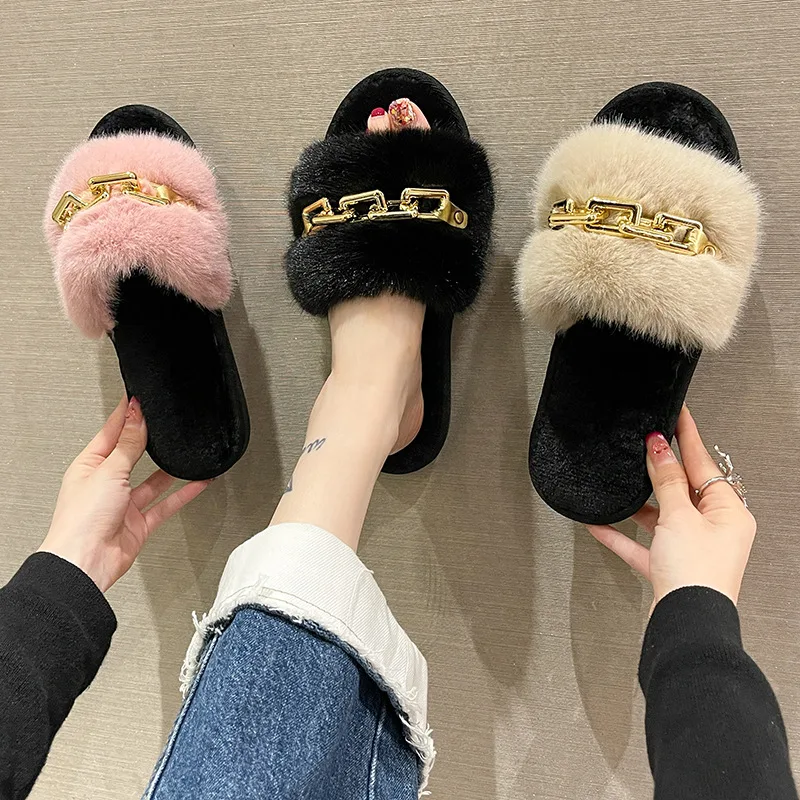 Women's Fashionable Warm Woolen Slippers. Experience cozy comfort and style. Perfect for keeping your feet warm and look — photo 10