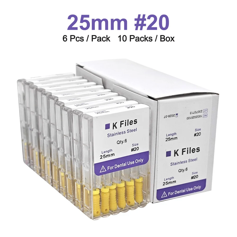 Oral Dental Root Canal Repair Needle K File Ten Pack Precision Endodontic Instrument for Efficient Root Canal Treatment — photo 19
