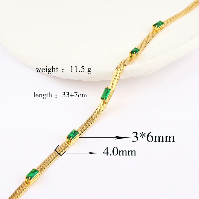 Title 6, Joia banhada a ouro 18K com zircônias cravejada...