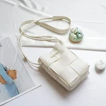 New Korean Weaving Mobile Phone Bag Crossbody Small Bag Vertical Mobile Phone Bag Women's Fashion Mini Crossbody Shoulde — photo 6