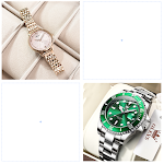 Relógio feminino de luxo Fashion Casual Geneva com diamantes. Relógio de pulso feminino de quartzo com pulseira. Ideal para uso diário e eventos. — foto 32