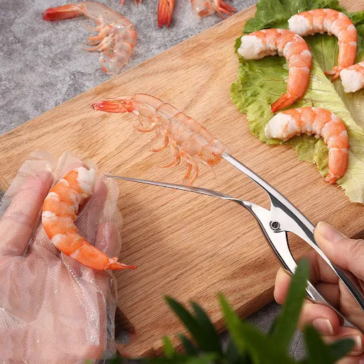 Title 3, Portable Stainless Steel Shrimp Peeler Deveiner...