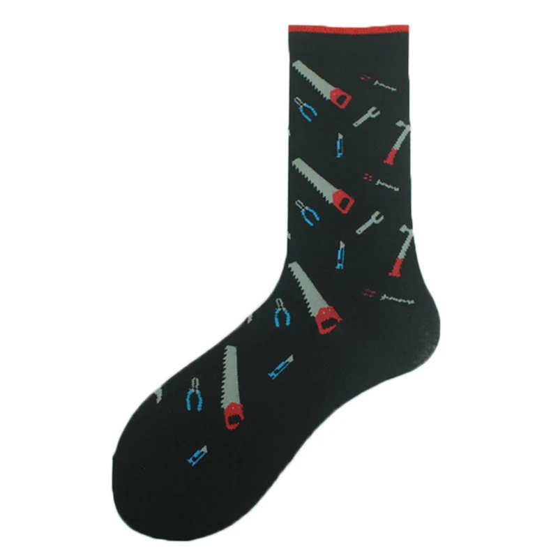 Meias de algodão casuais com estampas criativas para homens e mulheres, confortáveis, estilosas e perfeitas para uso diário, adicione personalidade ao seu visual. — foto 1