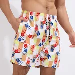 Gradient Printed Beach Shorts Double Layer Casual Sport Shorts for men, perfect for summer, beach, and casual activities — photo 24