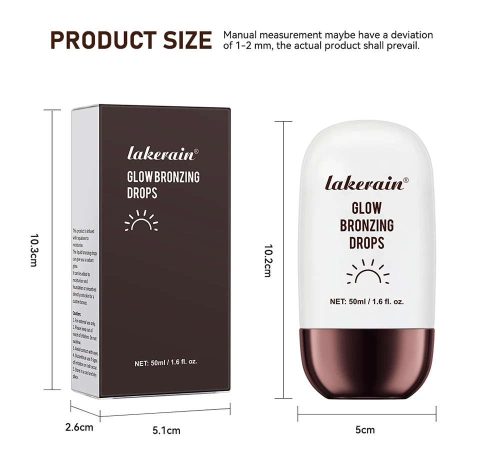 Bronze Highlight Drops Brightening Skin Color Modification. Get a radiant glow and customize your skin tone with these b — photo 6