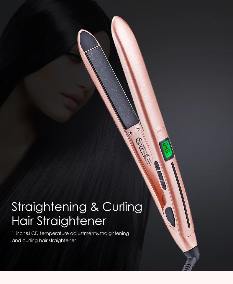 Title 1, Mini hair straightener for quick and easy styli...