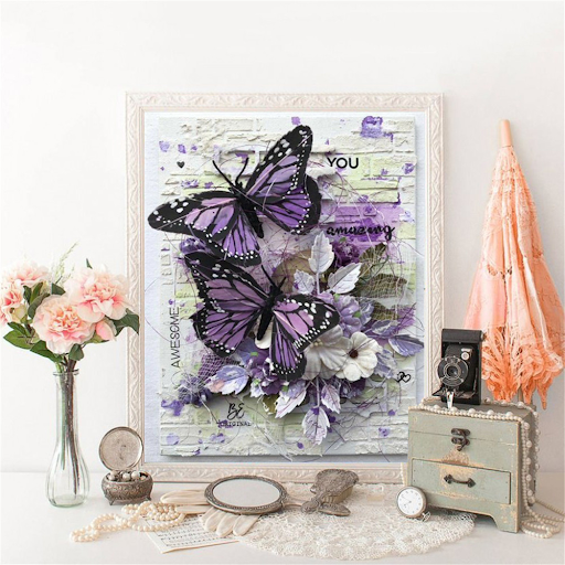 Title 3, Fantasy Butterfly DIY Diamond Painting 5D Kompl...