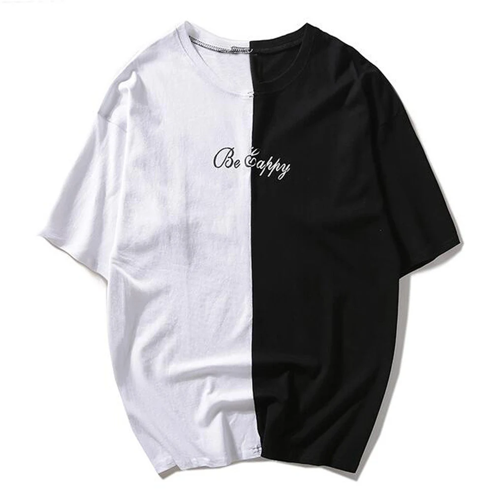 Title 4, Camiseta de manga curta com estampa de smile, i...