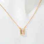 Gold Single Square Zirconium