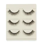 Apple Compatible False Eyelashes, 3 Pair Mink Hair Lashes Slim Curly Raised Fake Eyelasehe Extension Cilios Postico — photo 1
