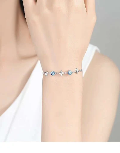 Title 4, Pulseira feminina de prata esterlina S925, eleg...