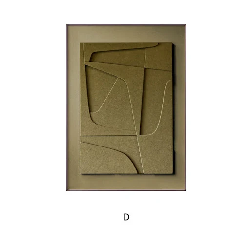 Title 5, Pintura em tela abstrata geométrica 3D Nordic B...